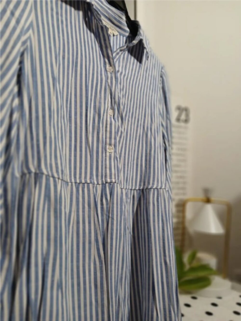 Blue & White Striped Dress